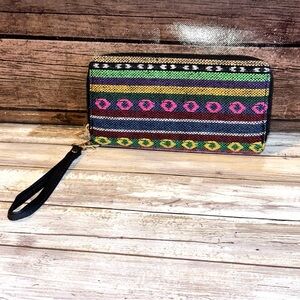 Aztec Wristlet Wallet- New